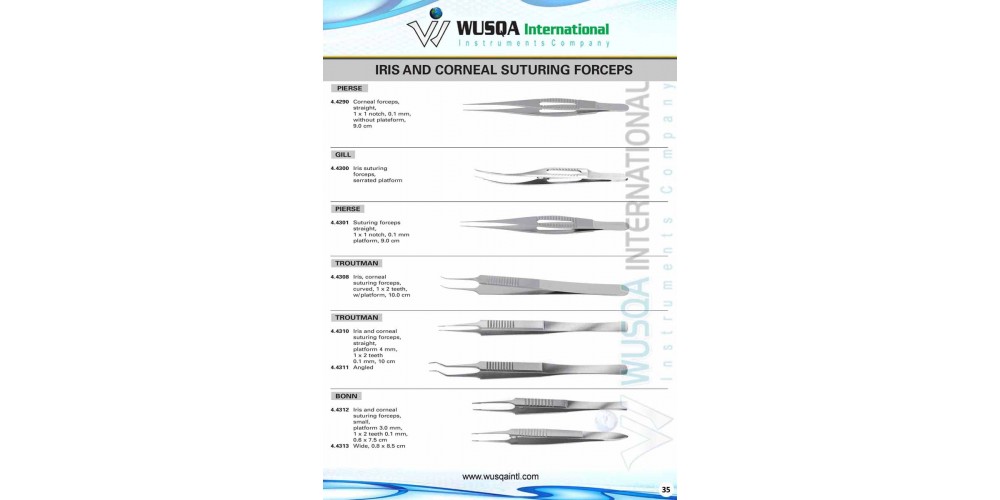 Iris and Corneal Stunning Forceps 